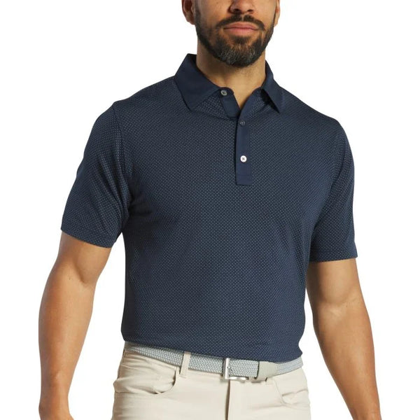 FootJoy Jacquard Dot Lisle Golf Polo