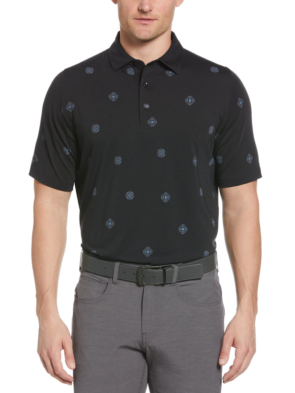 Mens Foulard Print Golf Polo